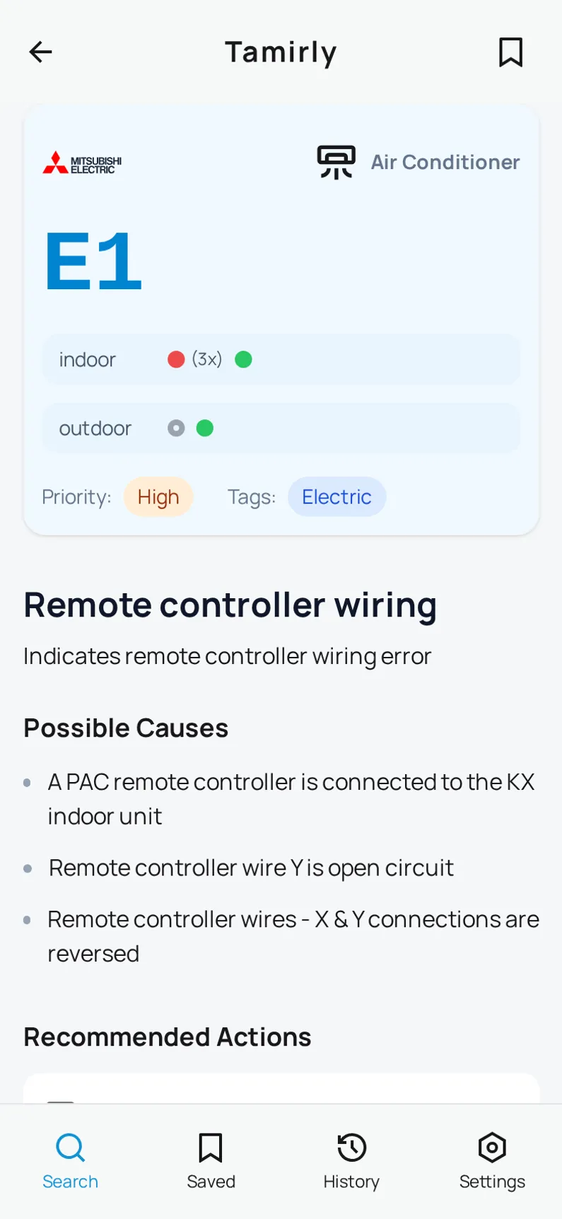 Tamirly App Screenshot Light Mode